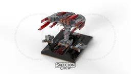 Skeleton Crew Micro Diorama : Sinking Pirate ship