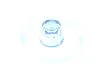 Dish 2 x 2 Inverted [Radar] / Trans-Medium Blue