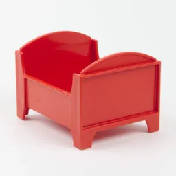 Duplo Doll Bed Small / Red