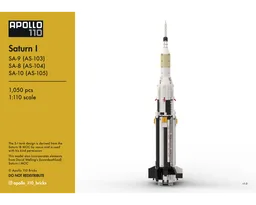 Saturn I – SA-9 (AS-103) / SA-8 (AS-104) / SA-10 (AS-105) [1:110 scale]