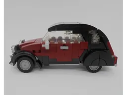 Citroën 2CV minifig scale
