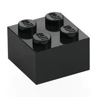 Brick 2 x 2 with Eye without White Print on Two Sides, Centered