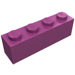 Brick 1 x 4 / Magenta