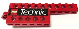 Stickered Assembly 12 x 1 x 2 2/3 with LEGO TECHNIC Logo Pattern Model Left Side (Sticker) - Set 8440