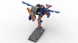 Propeller plane with stand