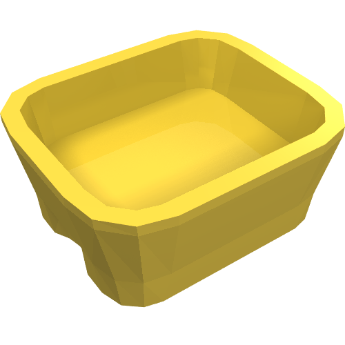 Lego Equipment Dish Rectangular [Kitchen Implements Kit] / Yellow