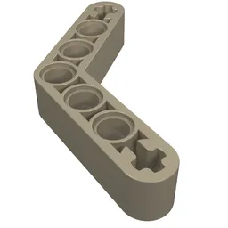 Technic Beam 1 x 7 Bent (4 - 4) Thick / Dark Tan