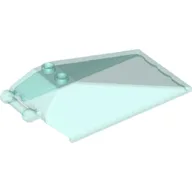 Windscreen 8 x 4 x 2 with Handle and 2 Studs [Solid Studs] [Plain] / Trans-Light Blue