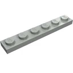 Plate 1 x 6 / Light Gray