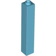 Brick 1 x 1 x 5 with Blocked Open or Hollow Stud / Medium Azure