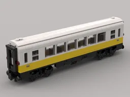 Lufthansa Airport Express passenger wagon Bpmz from the German Federal Railway