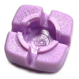 Clikits Icon, Square 2 x 2 Small, with Hole [Frosted] / Reddish Lilac