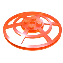 Dish 6 x 6 Inverted, Radar / Webbed [Anti-studs at 90°] / Trans-Neon Orange