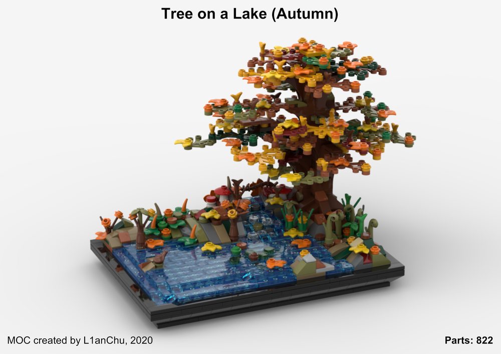 Lego Tree on a Lake Autumn