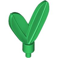 Lego Headwear Accessory Plume / Feathers with Pin / Green
