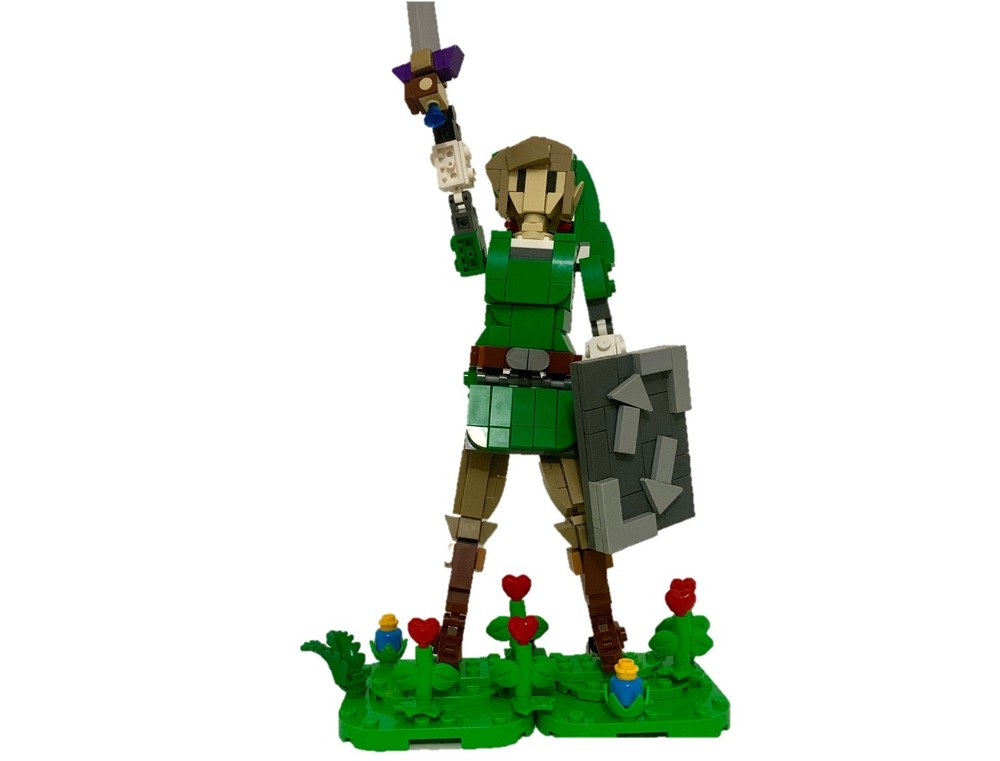 Lego Skyward Sword Link Sculpture