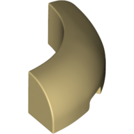 Lego Brick Round Corner 3 x 3 x 1 No Studs / Tan