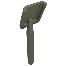 Equipment Shovel [Rounded Handle End] / Dark Gray
