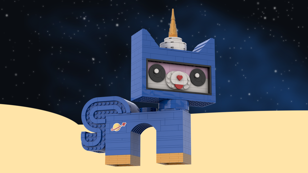 Lego Classic Space Reimagined: Upscaled Astro Unikitty (LEGO Movie character)