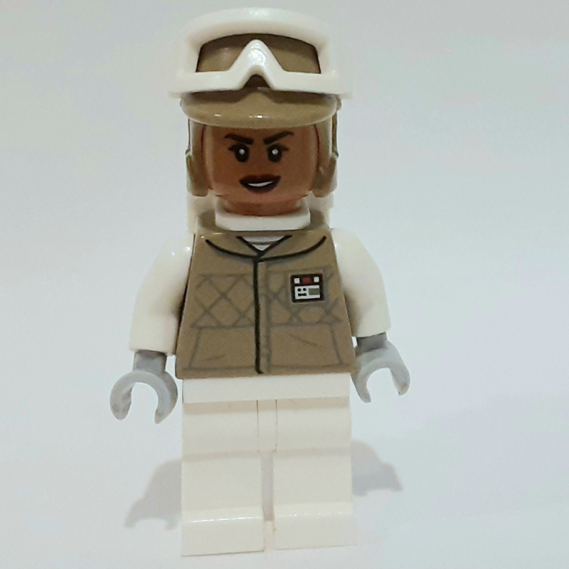 Lego Rebel Trooper in Hoth Uniform, Nougat Head, Backpack
