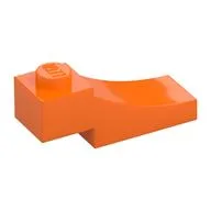Brick Curved, 3 x 1 with 1/3 Inverted Cutout / Orange