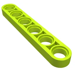 Technic Beam 1 x 6 Thin / Lime