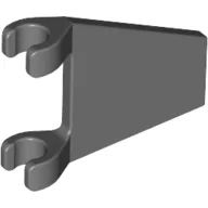 Flag 2 x 2 Trapezoid with Flat Area between Clips / Dark Bluish Gray
