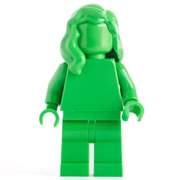 Monochrome Bright Green with Hair