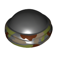 Lego Bald Head with Tied Bandanna with Camouflage Print