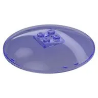 Dish 8 x 8 Inverted [Radar], Solid Studs, Squared Anti-stud Underside, Anti-Studs on Edges / Trans-Purple