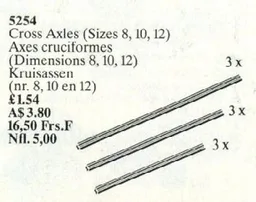 Cross Axles (Sizes 8, 10, 12)