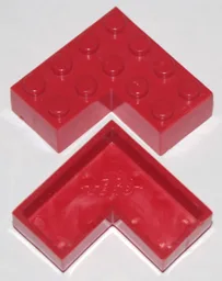 Brick 4 x 4 Corner without Bottom Tubes