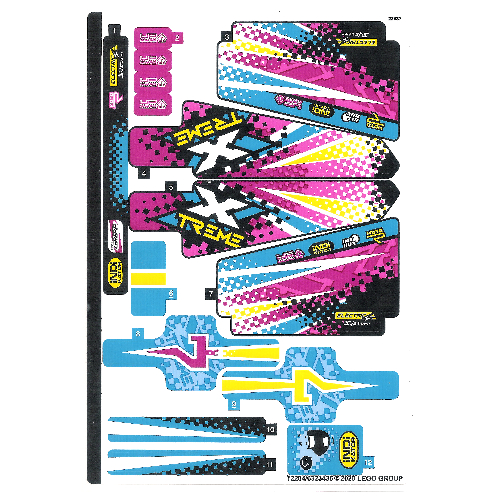 Lego Sticker Sheet for Set 42124-1 / [No Color/Any Color]