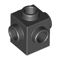 Brick Special 1 x 1 Studs on 4 Sides / Black