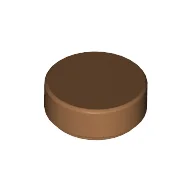 Tile Round 1 x 1 / Medium Nougat