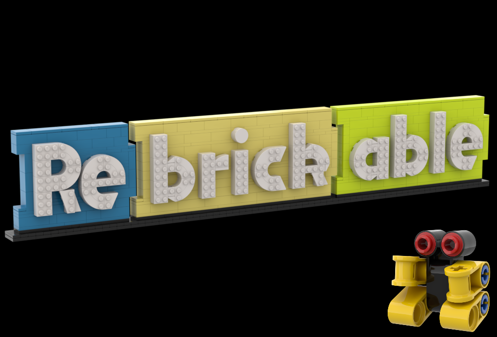 Lego Rebrickable Display Sign