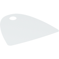 Lego Neckwear Cape, Straight Bottom, One Top Hole [Spongy Stretchable Fabric] / White