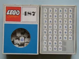 1 x 1 Bricks with Numbers (System)