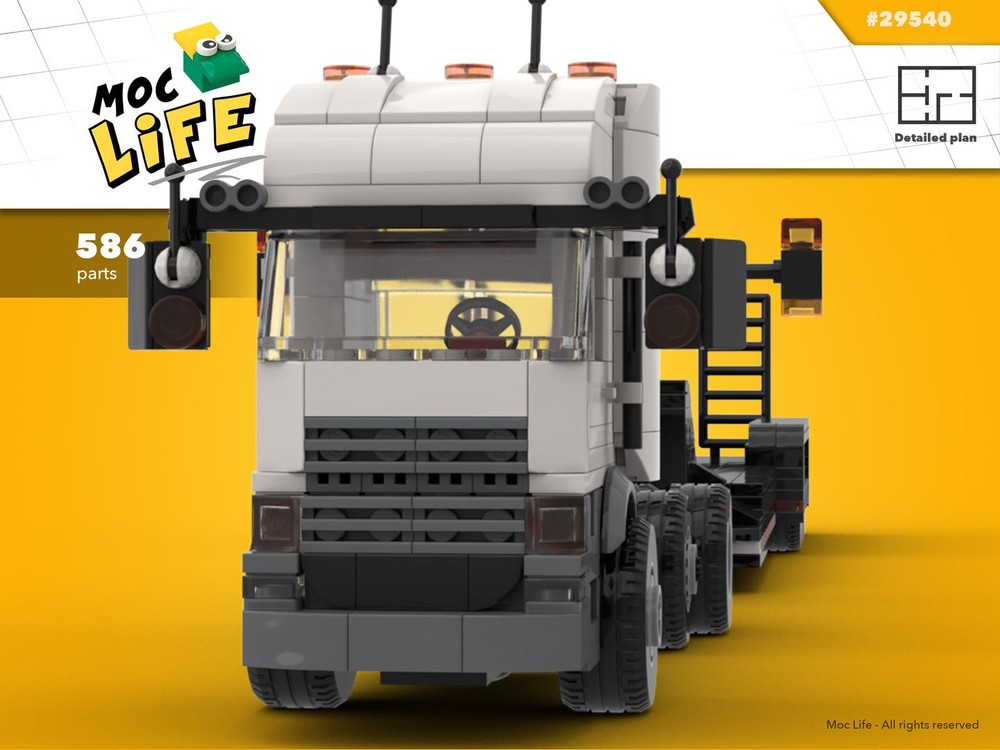 Lego Mercedes lorry with trailer