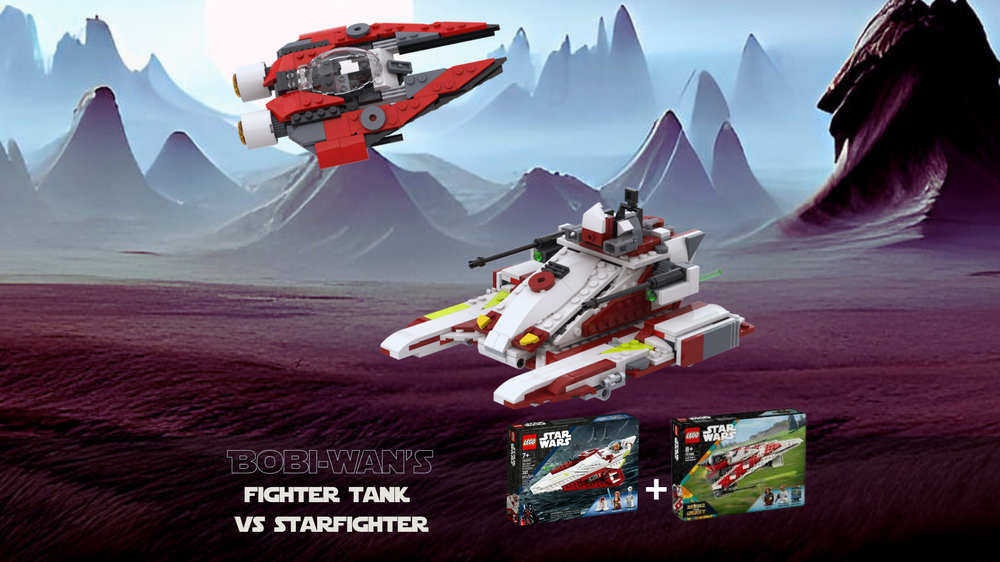 Lego Bobi-Wan's TX-130 Sabre VS. Random Starfighter - 75333 + 75388 alternative