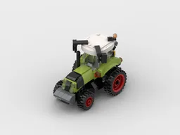 Modern Lime Green Farm tractor MOC inspired