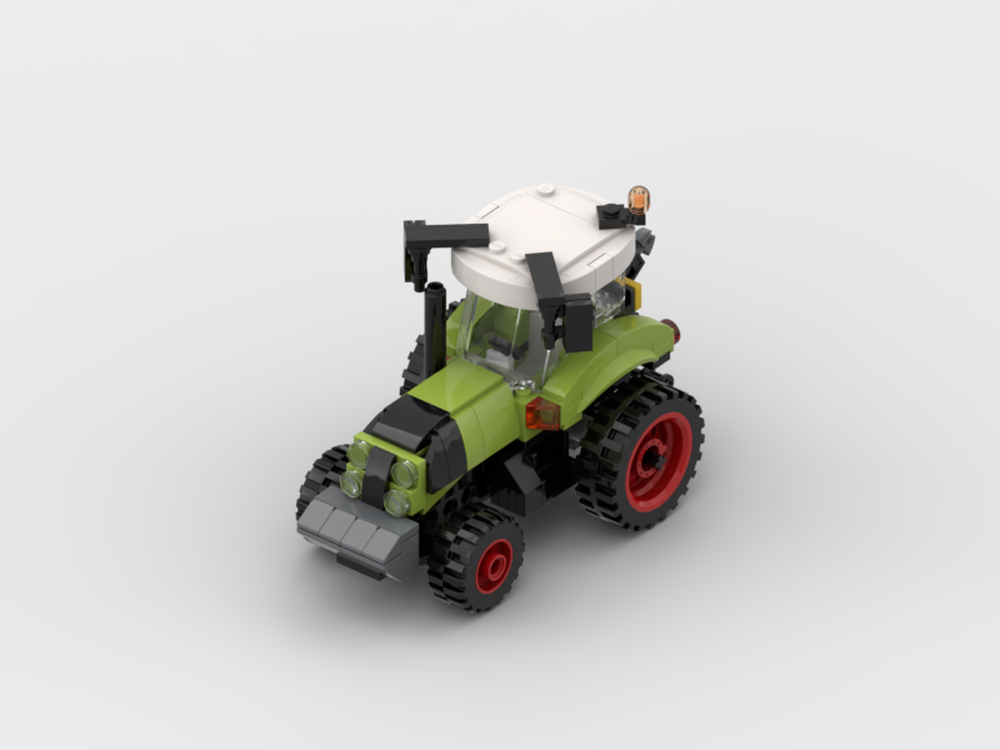 Lego Modern Lime Green Farm tractor MOC inspired