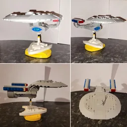 Enterprise D mini version with stand