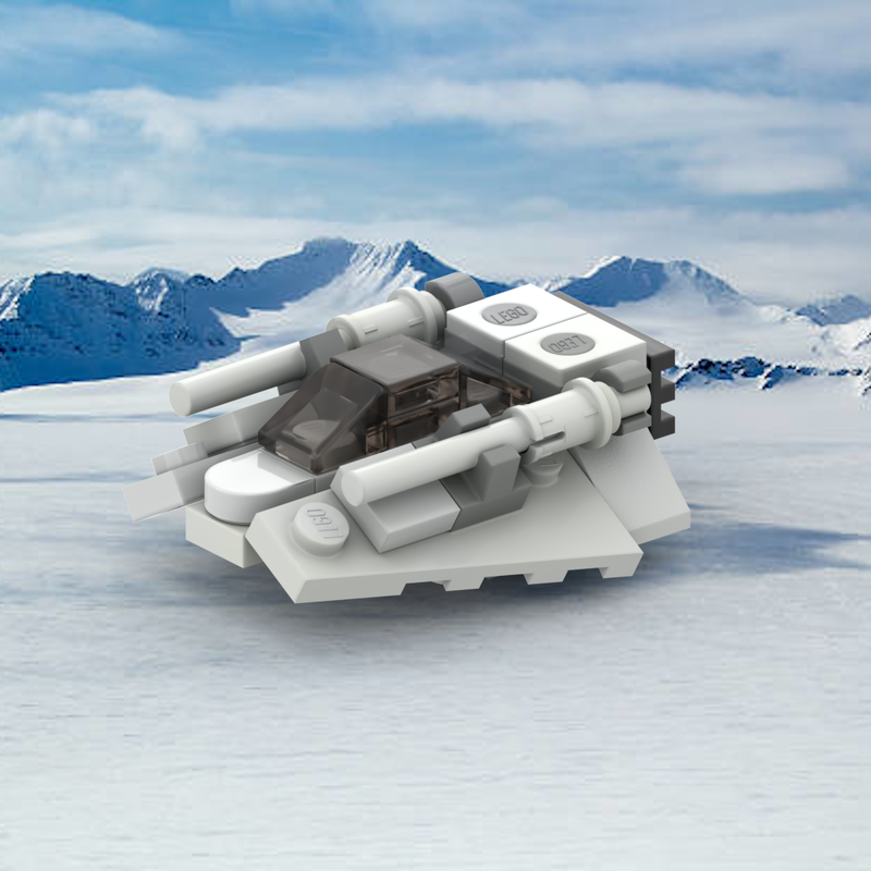 Lego SW Midi Scale T-47 Airspeeder (Snowspeeder) - #4486 Mod