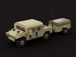 Humvee with trailer