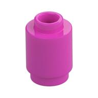 Lego Brick Round 1 x 1 Open Stud / Dark Pink