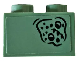 Brick 2 x 2 with Battle Of Atlantis Pattern #3 (Sticker) - Set 76085
