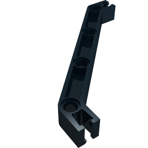 Lego Znap Beam 11, 4 Holes, 2 Bends / Black