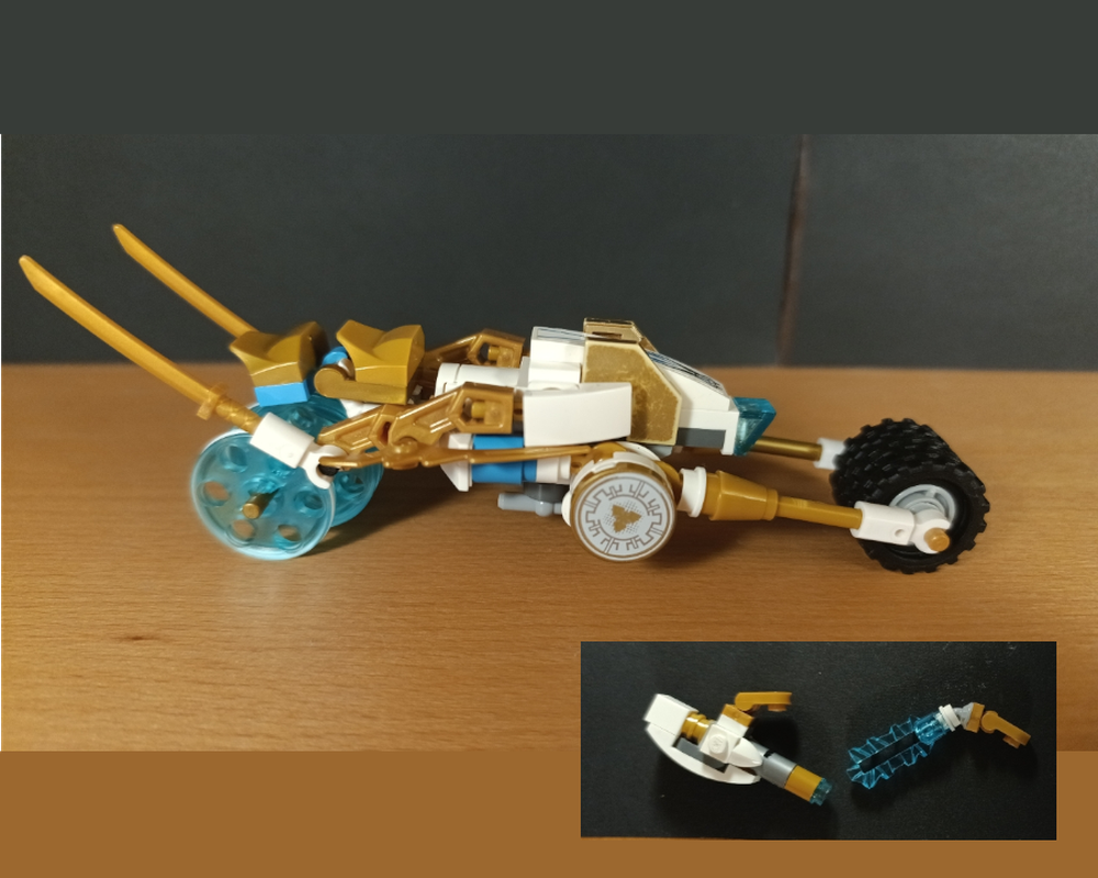 Lego Cybertronian motorcycle (alt mode for my Transformers character)