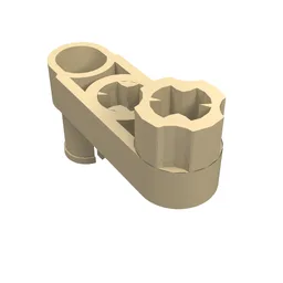 Technic Beam 3 x 0.5 Liftarm with Boss and Pin / Crank / Tan